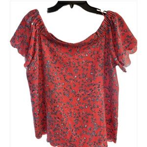 Elle Pink Floral Blouse